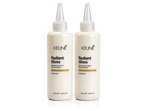 2x Keune Radiant Gloss Illuminating Hair Gloss Orchid Extract 200ml 6.8 fl oz
